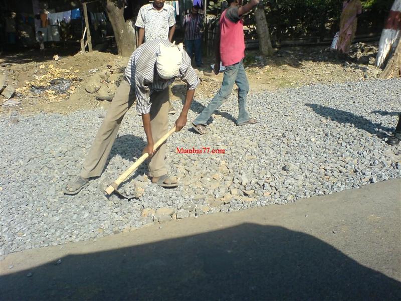 Workers Constructing Road